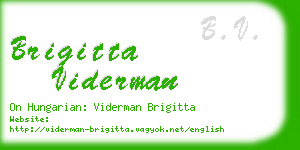 brigitta viderman business card